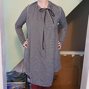 LAST CHANCE Evy's Tree Striped Diana Wrap Navy